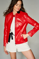NORMA WOMEN'S LEATHER JACKET | Derimod NORMA WOMEN'S LEATHER JACKET | Derimod