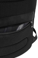 D-Pack Unisex Black Fabric Backpack | Derimod D-Pack Unisex Black Fabric Backpack | Derimod
