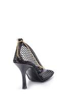 Women's Chain Detailed Square Toe Heeled Shoes | Derimod Women's Chain Detailed Square Toe Heeled Shoes | Derimod