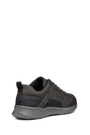 Geox Men Brown Nebula Lace-Up Fabric Sneaker | Derimod Geox Men Brown Nebula Lace-Up Fabric Sneaker | Derimod