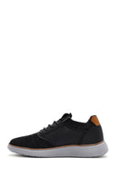 Men's Black Fabric Sneakers | Derimod Men's Black Fabric Sneakers | Derimod