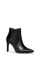 Geox Kadın Siyah Faviola Fermuarlı Topuklu Deri Bot | Derimod Geox Kadın Siyah Faviola Fermuarlı Topuklu Deri Bot | Derimod