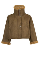 St Anton Kadın Taba Oversize Teddy Mont | Derimod St Anton Kadın Taba Oversize Teddy Mont | Derimod