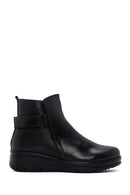 Women's Black Comfort Leather Boots | Derimod Women's Black Comfort Leather Boots | Derimod