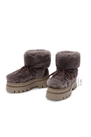 Women's Mink Thick-Soled Plush Detailed Boots | Derimod Women's Mink Thick-Soled Plush Detailed Boots | Derimod
