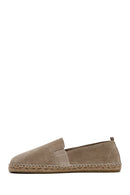 Erkek Bej Süet Deri Espadril | Derimod Erkek Bej Süet Deri Espadril | Derimod