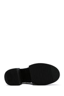 Women's Black Leather Platform Heeled Boots | Derimod Women's Black Leather Platform Heeled Boots | Derimod