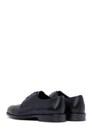 Men's Navy Blue Lace-Up Leather Classic Shoes | Derimod Men's Navy Blue Lace-Up Leather Classic Shoes | Derimod