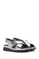 Women's Gray Comfort Sandals | Derimod Women's Gray Comfort Sandals | Derimod