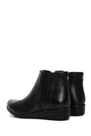 Women's Black Leather Wedge Heel Boots | Derimod Women's Black Leather Wedge Heel Boots | Derimod