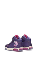 Geox Girls Purple Girl Lace-Up Ankle Sneakers | Derimod Geox Girls Purple Girl Lace-Up Ankle Sneakers | Derimod