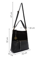 Kadın Siyah Uzun Askılı Omuz Çantası | Derimod Kadın Siyah Uzun Askılı Omuz Çantası | Derimod