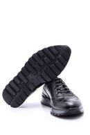 Erkek Kroko Detaylı Deri Sneaker | Derimod Erkek Kroko Detaylı Deri Sneaker | Derimod