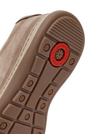 Erkek Vizon Bağcıklı Nubuk Deri Sneaker | Derimod Erkek Vizon Bağcıklı Nubuk Deri Sneaker | Derimod