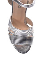 Kadın Gümüş Topuklu Ayakkabı | Derimod Kadın Gümüş Topuklu Ayakkabı | Derimod