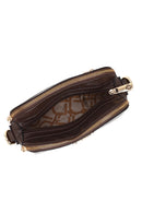 Woman Brown Long-Strap Printed Crossbody Bag | Derimod Woman Brown Long-Strap Printed Crossbody Bag | Derimod