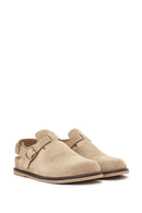 Women's Camel Back Tie Suede Leather Sandals | Derimod Women's Camel Back Tie Suede Leather Sandals | Derimod