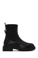 Woman Black Leather Chelsea Boots | Derimod Woman Black Leather Chelsea Boots | Derimod