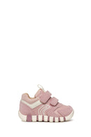 Geox Kız Bebek Pembe Iupidoo Bantlı Deri Sneaker | Derimod Geox Kız Bebek Pembe Iupidoo Bantlı Deri Sneaker | Derimod