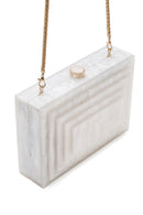 Women's White Long Strap Mini Clutch Bag | Derimod Women's White Long Strap Mini Clutch Bag | Derimod