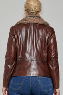 Rebecca Kadın Deri Ceket | Derimod Rebecca Kadın Deri Ceket | Derimod