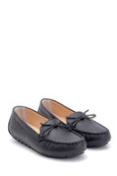Women's Leather Bow Detailed Loafer | Derimod Women's Leather Bow Detailed Loafer | Derimod