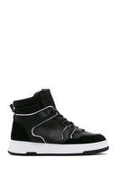 Women's Black High Top Sneaker | Derimod Women's Black High Top Sneaker | Derimod
