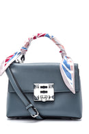 Kadın Mavi Suni Deri El Çantası | Derimod Kadın Mavi Suni Deri El Çantası | Derimod