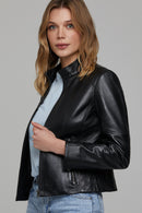 Hilary Kadın Deri Ceket | Derimod Hilary Kadın Deri Ceket | Derimod