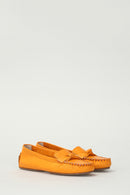 Sarı Kadın Deri Loafer | Derimod Sarı Kadın Deri Loafer | Derimod