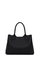Woman Black Classic Long-Strap Shoulder Bag | Derimod Woman Black Classic Long-Strap Shoulder Bag | Derimod