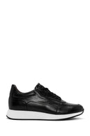 Erkek Siyah Kalın Tabanlı Deri Casual Sneaker | Derimod Erkek Siyah Kalın Tabanlı Deri Casual Sneaker | Derimod