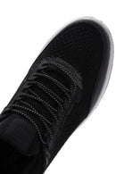 Derimod Zero Men's Black Lace-Up Thick Soled Fabric Sneaker | Derimod Derimod Zero Men's Black Lace-Up Thick Soled Fabric Sneaker | Derimod