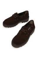 Woman Brown Lace-Up Thick-Soled Suede Casual Shoes | Derimod Woman Brown Lace-Up Thick-Soled Suede Casual Shoes | Derimod