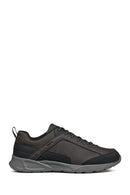 Geox Men Brown Nebula Lace-Up Fabric Sneaker | Derimod Geox Men Brown Nebula Lace-Up Fabric Sneaker | Derimod