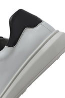 Erkek Beyaz Bağcıklı Deri Sneaker | Derimod Erkek Beyaz Bağcıklı Deri Sneaker | Derimod