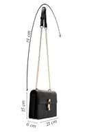 Women's Black Long Chain Strap Crossbody Bag | Derimod Women's Black Long Chain Strap Crossbody Bag | Derimod