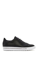 Men's Black Lace-up Leather Sneaker | Derimod Men's Black Lace-up Leather Sneaker | Derimod