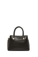 Women's Gray Long Strap Crocodile Handbag | Derimod Women's Gray Long Strap Crocodile Handbag | Derimod