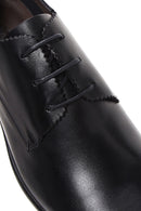 Erkek Siyah Bağcıklı Deri Klasik Ayakkabı | Derimod