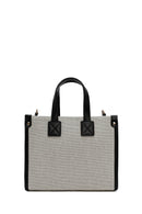 Women's Black Long Strap Fabric Handbag | Derimod Women's Black Long Strap Fabric Handbag | Derimod