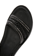 Kadın Siyah Bilekten Bantlı Comfort Sandalet | Derimod Kadın Siyah Bilekten Bantlı Comfort Sandalet | Derimod