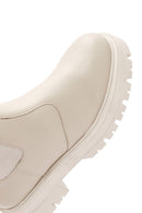 Women's Cream Chelsea Boots | Derimod Women's Cream Chelsea Boots | Derimod