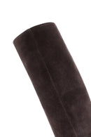 Women's Mink Thick Soled Zippered Suede Leather Casual Boots | Derimod Women's Mink Thick Soled Zippered Suede Leather Casual Boots | Derimod