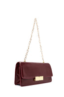 Kadın Bordo Zincir Askılı Kol Çantası | Derimod Kadın Bordo Zincir Askılı Kol Çantası | Derimod