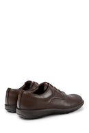 Camper Men's Brown Atom Work Leather Casual Shoes | Derimod Camper Men's Brown Atom Work Leather Casual Shoes | Derimod