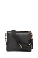 Geox Kadın Siyah Clarissy Aksesuar Detaylı Deri Çapraz Çanta | Derimod Geox Kadın Siyah Clarissy Aksesuar Detaylı Deri Çapraz Çanta | Derimod