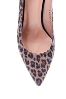 Kadın Leopar Desenli Topuklu Ayakkabı | Derimod Kadın Leopar Desenli Topuklu Ayakkabı | Derimod