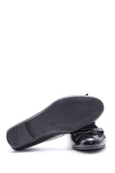 Women's Patent Leather Bow Ballerina Ballerinas | Derimod Women's Patent Leather Bow Ballerina Ballerinas | Derimod