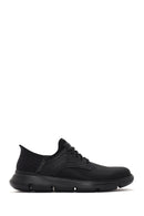 Skechers Men's Black Gervin Leather Sneakers | Derimod Skechers Men's Black Gervin Leather Sneakers | Derimod